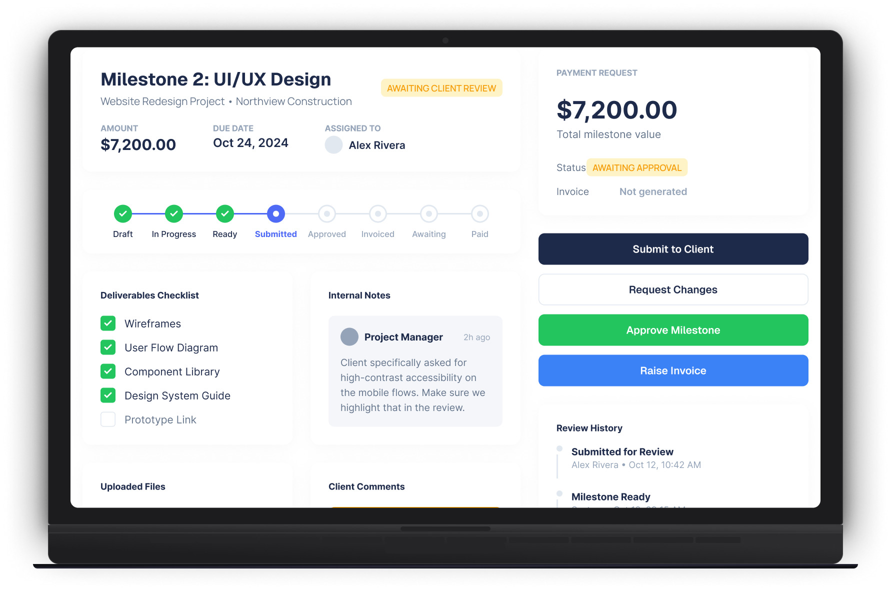 Create a Milestone Review