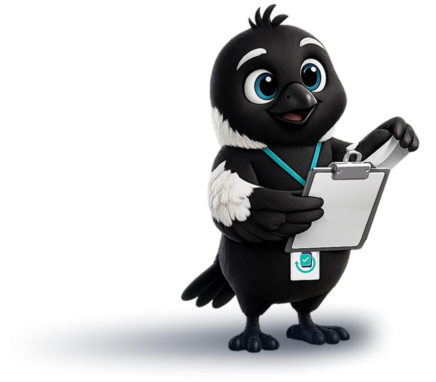 StageDue mascot holding a checklist to represent tracking project milestones and payments
