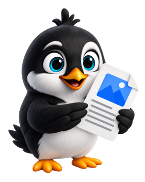 StageDue mascot preparing deliverables